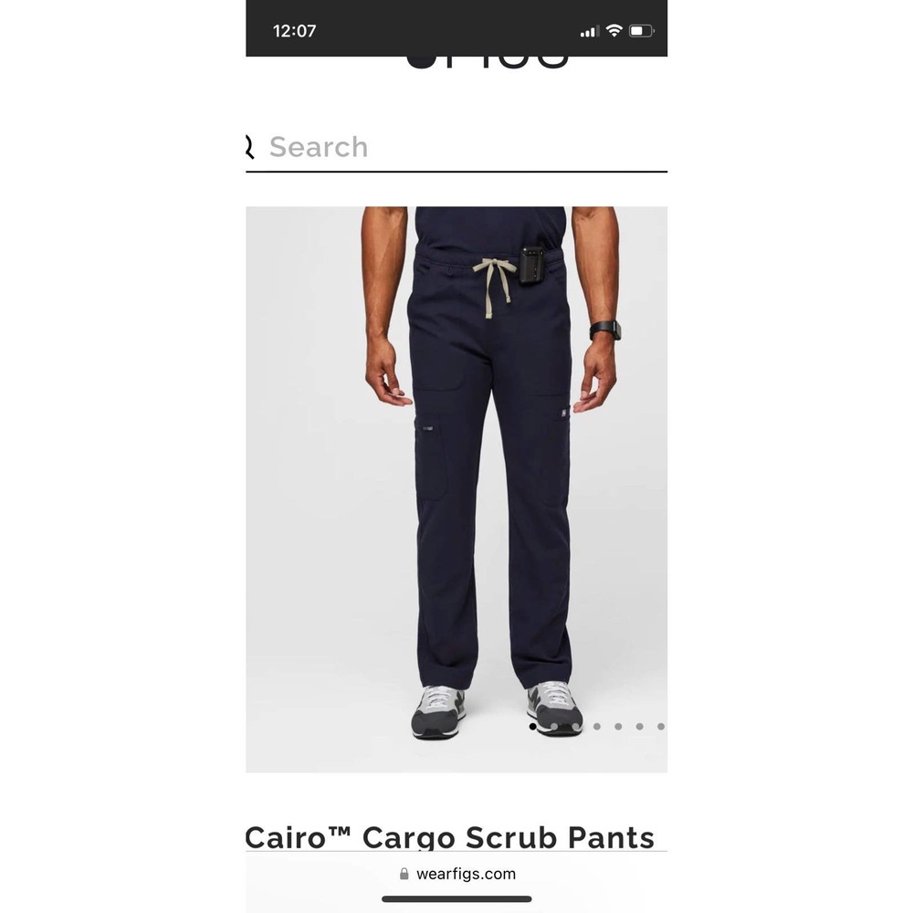 Figs Cairo™ Cargo Scrub Pants X-Large’s navy
